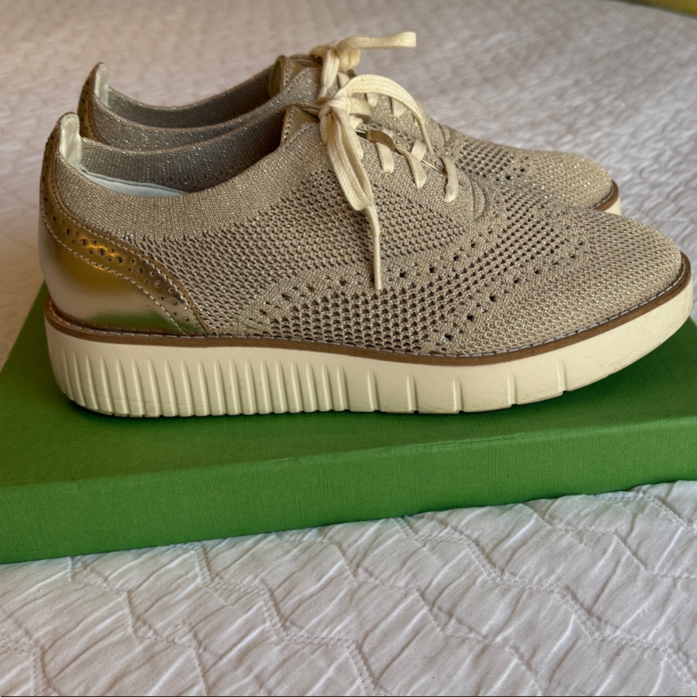 Cole Haan Beige and Gold Women's Shoes